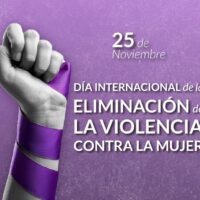25 de noviembre – Día Internacional de la Eliminación de la Violencia contra la Mujer.