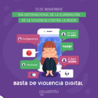25 de Noviembre, Día internacional de la eliminación de la violencia contra la mujer.